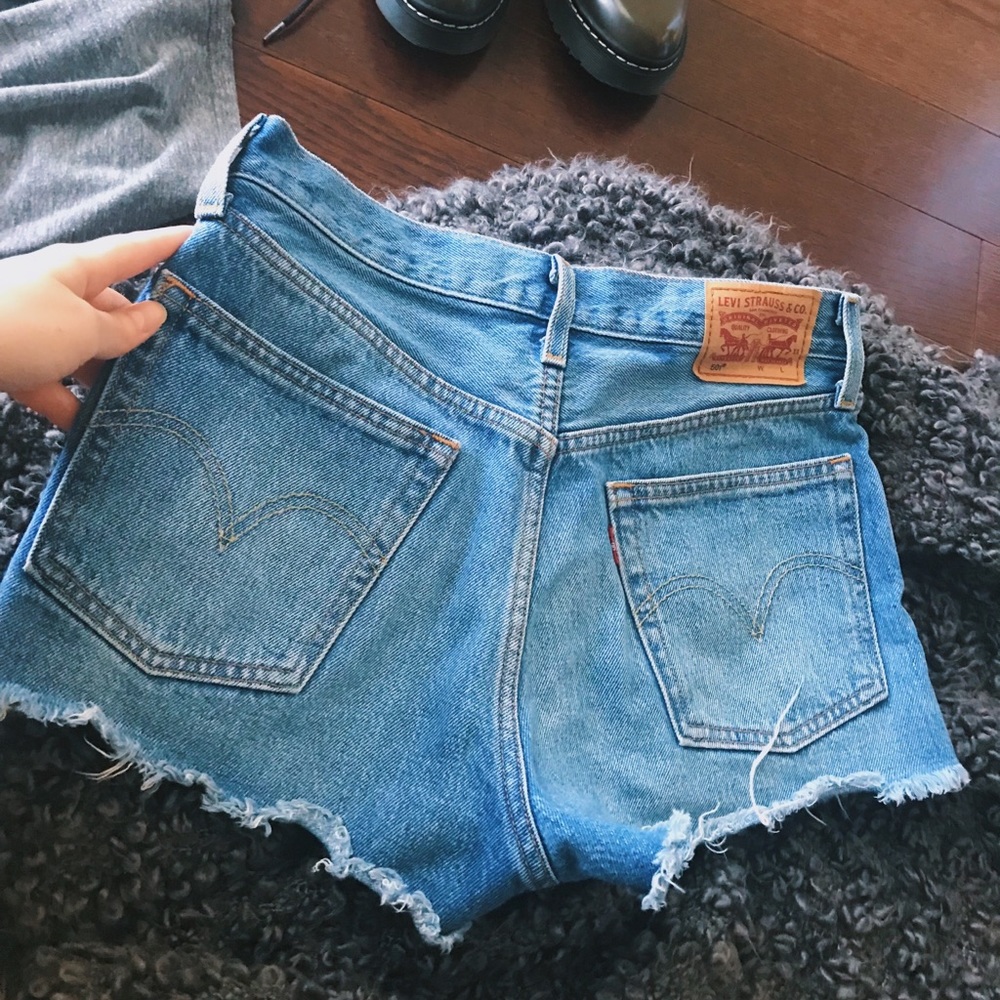 Levi’s denim shorts, new